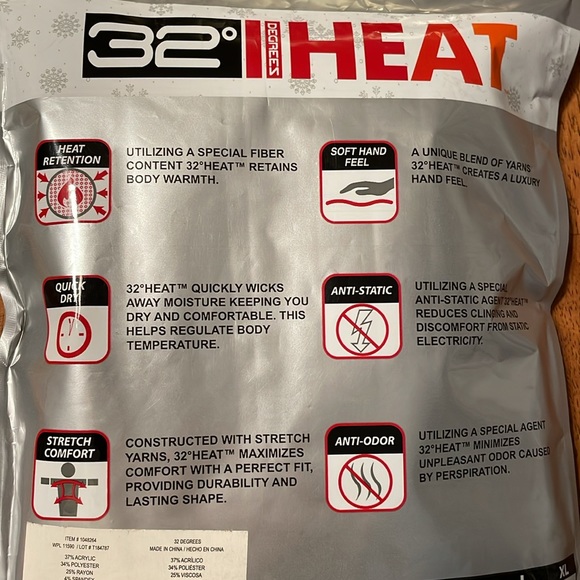 NEW 🛷🎿long sleeve, crewneck and legging set base layer, kids size medium 8-10 - Picture 6 of 6